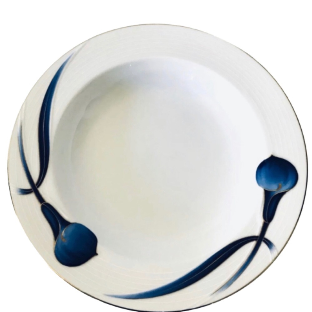 Mikasa Sapphire Silhouette Rimmed Bowl 9”